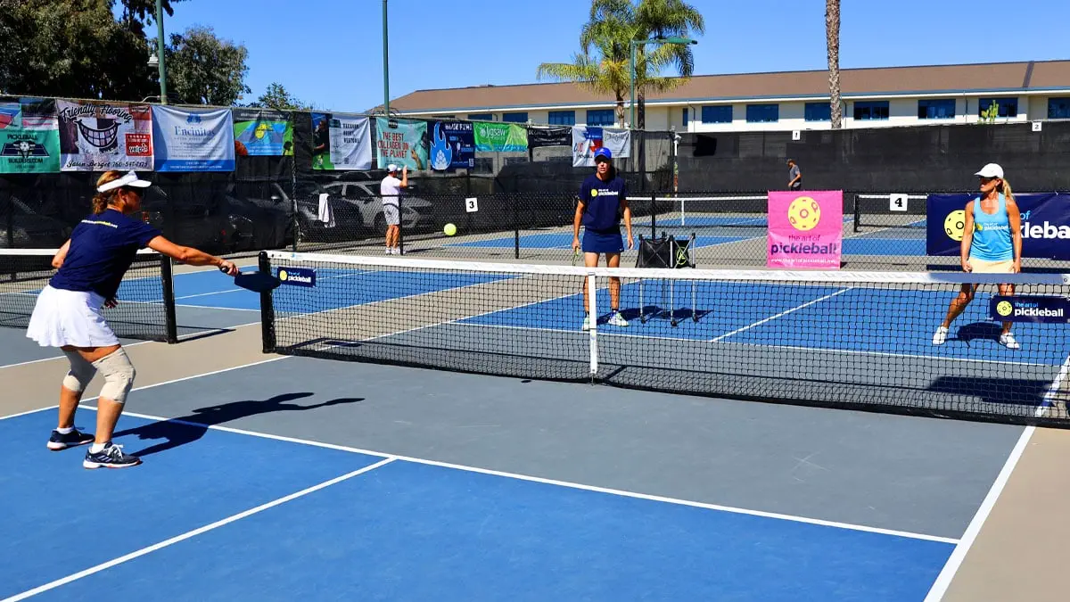 Four Person Drive Drill for Pickleball